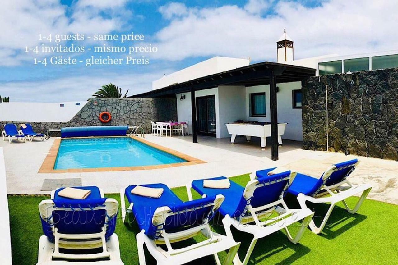 Villa Neptuno With Private Pool, Sea View, Sat-Tv & Free Wifi Playa Blanca  Exteriér fotografie