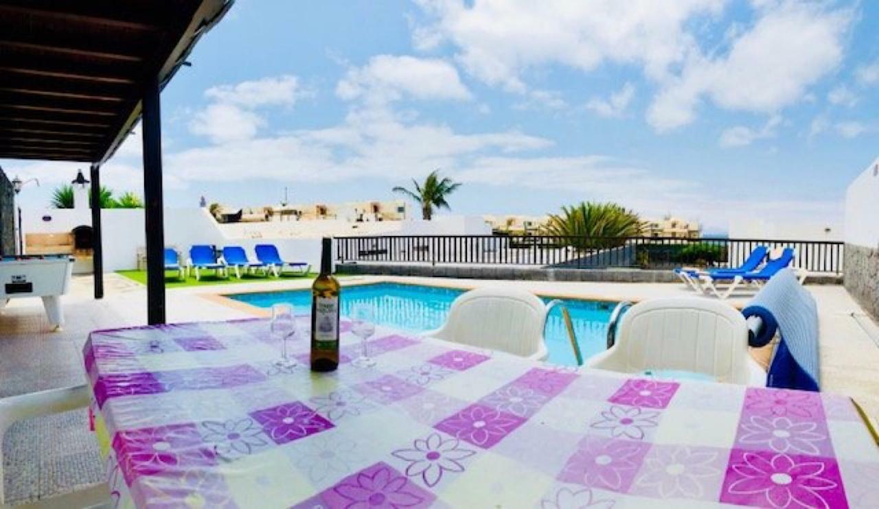 Villa Neptuno With Private Pool, Sea View, Sat-Tv & Free Wifi Playa Blanca  Exteriér fotografie